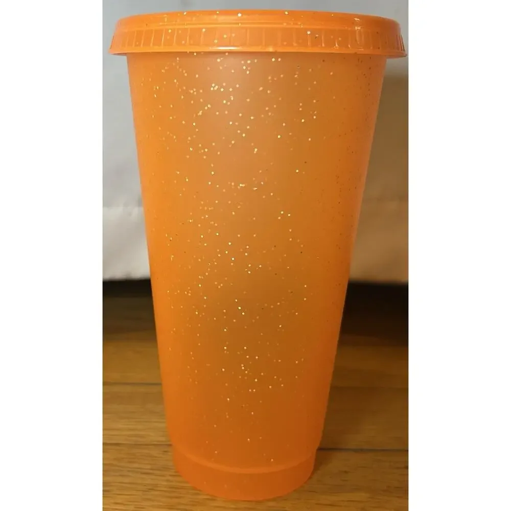 Orange Glitter 24 oz Tumbler